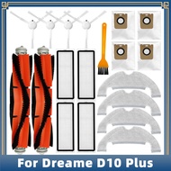 For Xiaomi Dreame Bot D10 Plus RLS3D Robot Vacuum Main Side Brush Hepa Filter Mop Rag Cloth Dust Bag Spare Parts Accessories