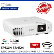EPSON EB-E24, EB E24, E24 / EB-X06 3600 LUMENS PROJECTOR 3LCD XGA 1024x768, CONTRAST RATIO: 15000:1,