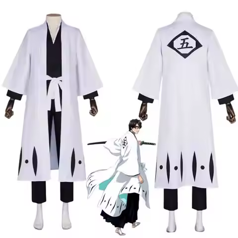Aizen Sousuke Cosplay Costume Wig Bleach Cosplay Thousand Year Blood War Gotei 13 Team 5 Captain Rob