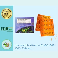 Nervesaph Vitamin B1+B6+B12 100's Tablets
