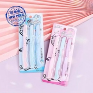 Set Stainless Steel Eyebrow Razor Removable Head Tools Makeup Beauty And J2i9