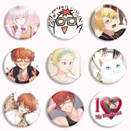 Anime Game Mystic Messenger Button Pin Yoosung Zenny 707 Jumin Saeran Brooch Badge Bag Decor Accesso