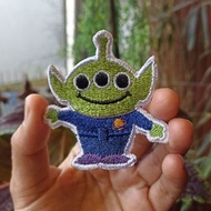 Alien toy story embroidery patch