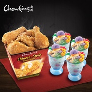 Chowking 6pc Fried Chicken & 4 Halo-Halo Bundle (SMS eVoucher)