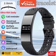 Ultra-Thin Smart Bracelet for Men & Women: Heart Rate, Blood Oxygen, Health Monitor, Waterproof Spor