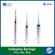 Indoplas Syringe (1cc, 3cc, 5cc) - Sterilized Disposable | Single Use