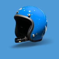 台灣製造 半罩式安全帽 深青綠 復古素色款-共30色 蛋型完美比例