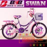 Gercep!!! Sepeda Mini 16 18 20 Bnb Swan Anak Perempuan Keranjang