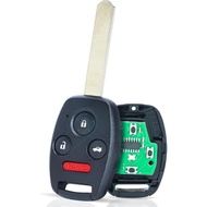 2PCS Key Fob Replacement for Honda Accord 2003 2004 2005 2006 2007 4 Buttons 313.8Mhz ID46 Chip Keyl