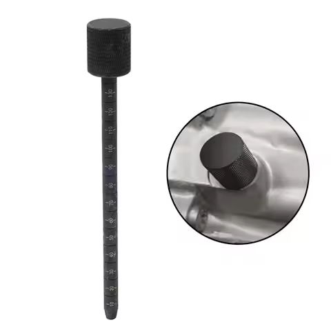 For Fiat 500X 2016-17 Dipstick Replacement Oil Dipstick Tool Silver Black Aluminum Direct Replacemen