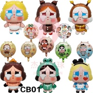 CB01 crybaby powerpuff bee alice birthday character Foil Balloons papaya Balloons (Various Shape Foi