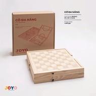 High-quality wooden 4-in-1 Kite Flute Multi-Function Chess Set (Chess - Checkers - Go - Flick Chess)
