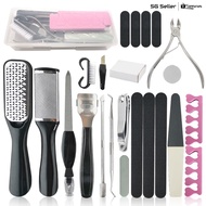 [SG SELLER] 8/10/17/23 pcs Foot File Set, Callus Remover, Dead Skin Exfoliator, Foot Scrubber, Pedic