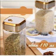 Bekas Garam Botol Cili Lada Hitam Kaca Seasoning Glass Bottle Organizer Spices