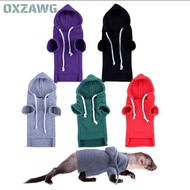 OXZAWG Pet Pullover, Winter Warmer Soft Ferret Hoodie, Lightweight Comfortable Pet Supplies Fleece J