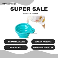 Silicone Oil Water Funnel Portable Silicone Folding Funnel Refill Oil Soap Silicone Funnel Collapsib