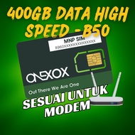 Simkad XOX Pakej B50 Postpaid 400GB Data High Speed 4G dan 5G dengan Panggilan Tanpa Had Boleh Masuk