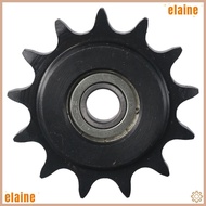 ELAINE Convex Idler Gear, 13 Tooth 10mm Bore 1/2" Pitch Chain Idler Sprocket, Black Oxide  C45 Carbo