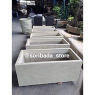 Square Flower Pot | Luxury Flower Pot | Natural Stone Motif Flower Pot | Stone Flower Pot | Unique F