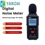 GLENES Decibelimeter, Environment Digital Noise Meter, Mini 30~130dB 0.1 dB Handheld Sound Level Met