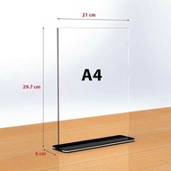 Mica Menu Shelf A4, A5, A6, Desktop Mica Board, Tabletop Mica Menu