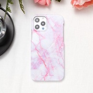 iPhone / Samsung 粉紅石紋 可愛雲石紋 半包硬殼 手機殼【客製】
