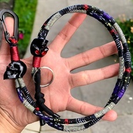Cool men's wallet strap, ANTI-COPET wallet safety strap plus carabiner, prusik material, paracord Ko