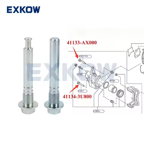 2PCS Front Brake Pin for Nissan Bluebird Sylphy Cube Grand Livina Latio Livina March Micra Sylphy Ti