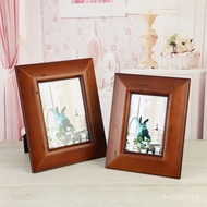 Photo Frame Solid Wood, European Style, Distressed Solid Wood Solid Wood Photo Frame Seamless Solid 