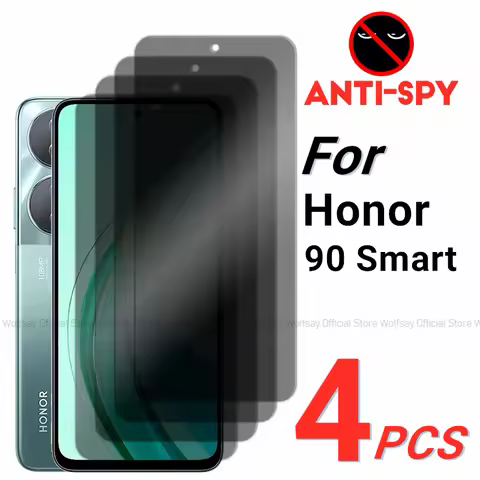 2/4PCS Privacy Screen Protector For Honor 90 Smart Anti-Spy Tempered Glass Honor 90 Smart Privacy Ph