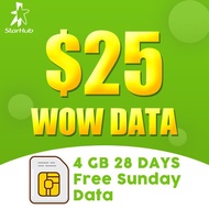 [STARHUB] $25 WOW + FSD Top-up/Prepaid/Telco topup/Mobile/eload 话费充值/电话充值/手机充值