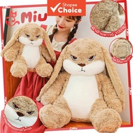 Cute Angry Rabbit Doll Pillow, Soft Grumpy Bunny Stuffed Toy | Authentic Quality, Ready to Ship, Per