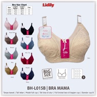 Lydyly lace Bra BIG Cup code L015 (36-44) large cup C - D without wire & foam 3 hooks