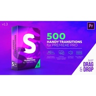 Premiere template: 500 kinds of zoom, impact, translation, distortion, glare transition-cgown 40