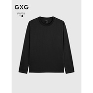 GXG Men's Clothing Basic Classic Multicolor Base Comfortable Smooth Long-Sleeved Round Neck T-Shirt