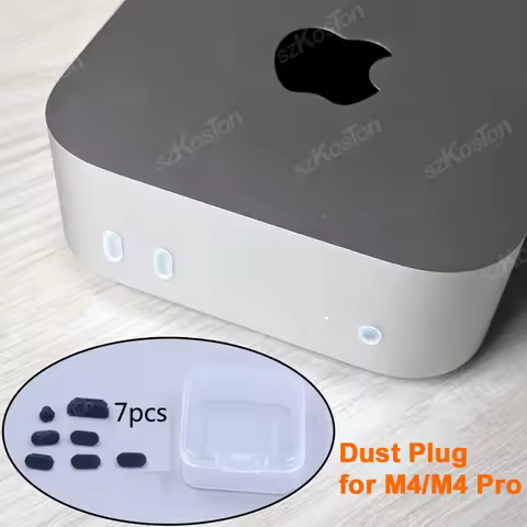 Anti-Dust Plug For Apple Mac Mini M4 /M4 Pro 2024 Computer Host Soft Silicone dustproof Cover for Ma
