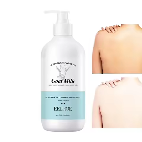 500ml Goat Milk Niacinamide Shower GelClean Body Wash Body Exfoliator Skin Lightening Moisturizing M