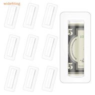 widefiling 10/30/60pcs Money Card Holder With Sticker Plastic Dome Lip Balm Waterproof Clear Cash Box DIY Gift For Graduation Christmas Nice