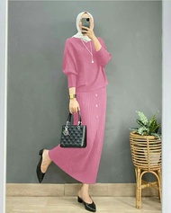 SET ANYA KNIT ASLI / SETELAN ROK WANITA MODEL BARU / SETELAN WANITA TERLARIS / FASHION MUSLIM WANITA