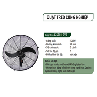 Quạt treo Công Nghiệp ASIA vina L24001 120W cánh 60cm - Bảo hành chính hãng 24 tháng
