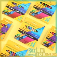 Preschool Crayon Set 6x10Pcs, Non-Toxic Easy Grip for Classroom Drawing