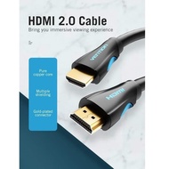 [2M 1.5m 1m 0.75m - M02] Vention HDMI Cable v.2.0/b Ultra HD 4K