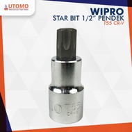MATA Wipro T55 Short Eye Socket Wrench L Star Socket 1/2" StarBit Socket