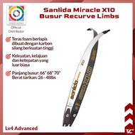 V Club Archery Sanlida Miracle X10 ILF Target Recurve Limbs - Layered Foam Cross Carbon Core