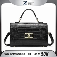 MINCOL KOGE Women's Sling Bag Sling Bag Handbag Croco PU Leather Bag 806