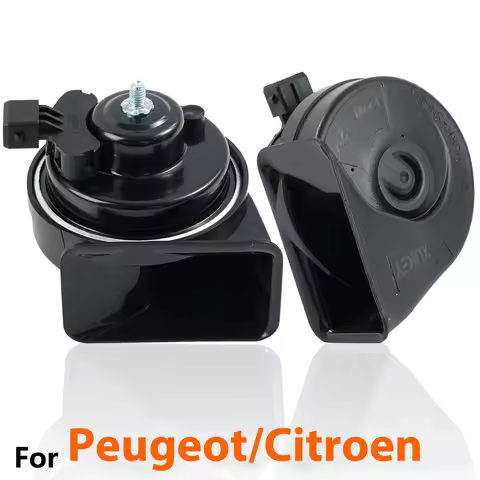Pair of 12V 120db Twin Tone Snail Horn For Peugeot 106 206 307 308 405 406 605 607 806 Boxer 3008 50