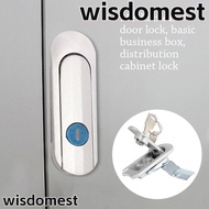 WISDOMEST Door Mailbox Lock, Mechanical Aluminum Alloy Mechanical Door Lock,  Hardware Multifunctional with Key Cabinet Box Lock Cupboard