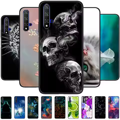 For Huawei nova 5T Case Shockproof Silicone Soft TPU Phone Cover for Huawei Nova5T Cases Funda YAL-L