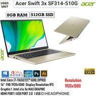Acer Swift 5 SF314-510G- Laptop (Core i5 11th Gen/8GBRAM /512GBSSD/Windows 11/ Acer Swift 5 SF515-52T i7