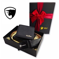 Hadiah Lelaki DompetLeather Wallet Men , Belt Men , Set Birthday Gift For Men , Set Hadiah Untuk Lel